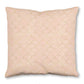 Blush Pink and Gold Scale Throw Pillow