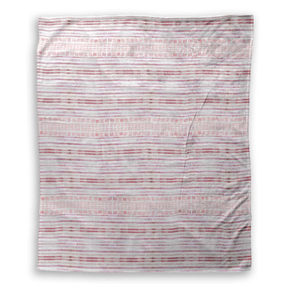 Sunset Stripe Plush Throw Blanket - small 50x60