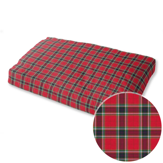 Gullane Plaid Red Pet Bed