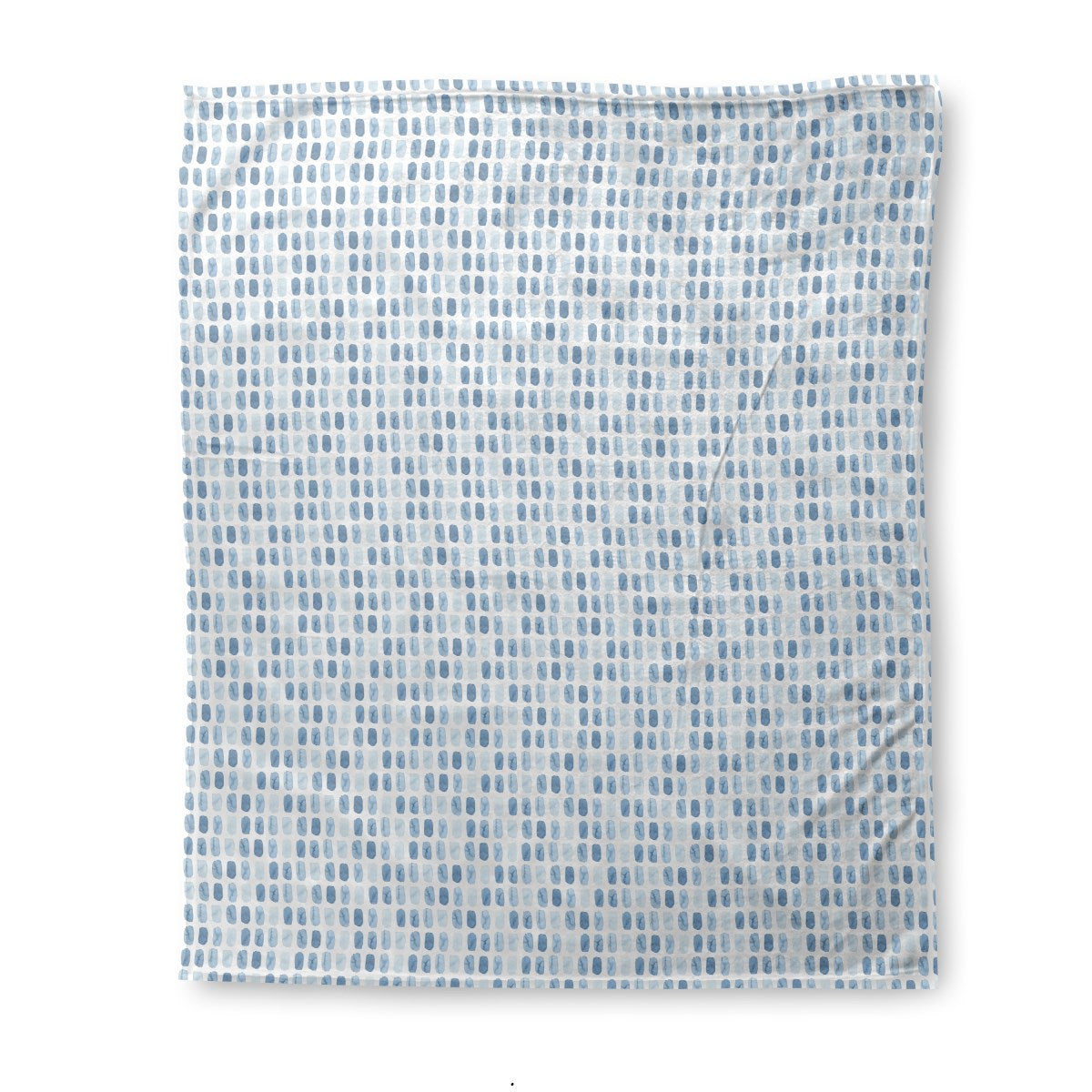 Blue Watercolor Squares Throw Blanket