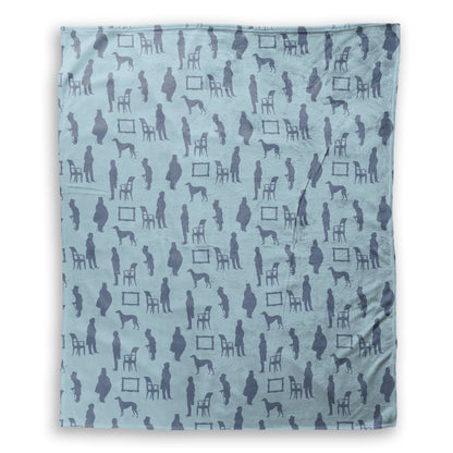 Gentleman Blue Throw Blanket (small) 50 x 60