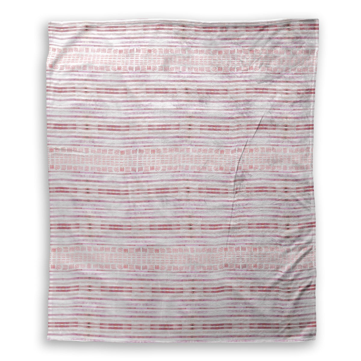 Sunset Stripe Plush Throw Blanket - small 50x60