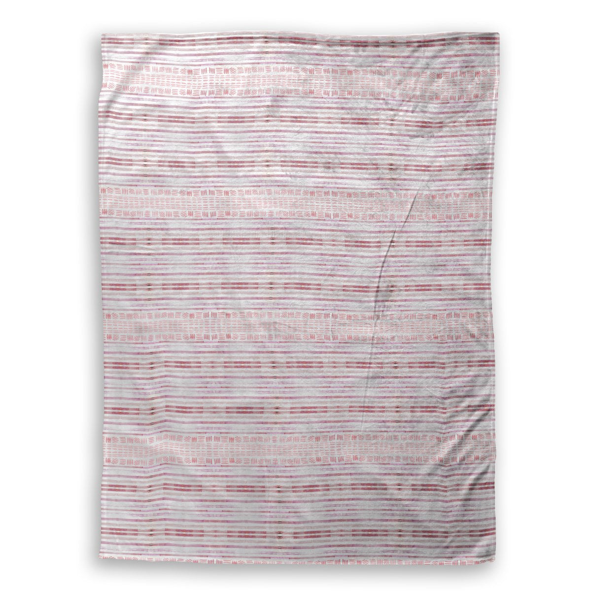 Sunset Stripe Plush Throw Blanket - large 60x80