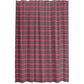 Red Plaid Shower Curtain - shades and stripes of green and red with gold or yellow mixed in