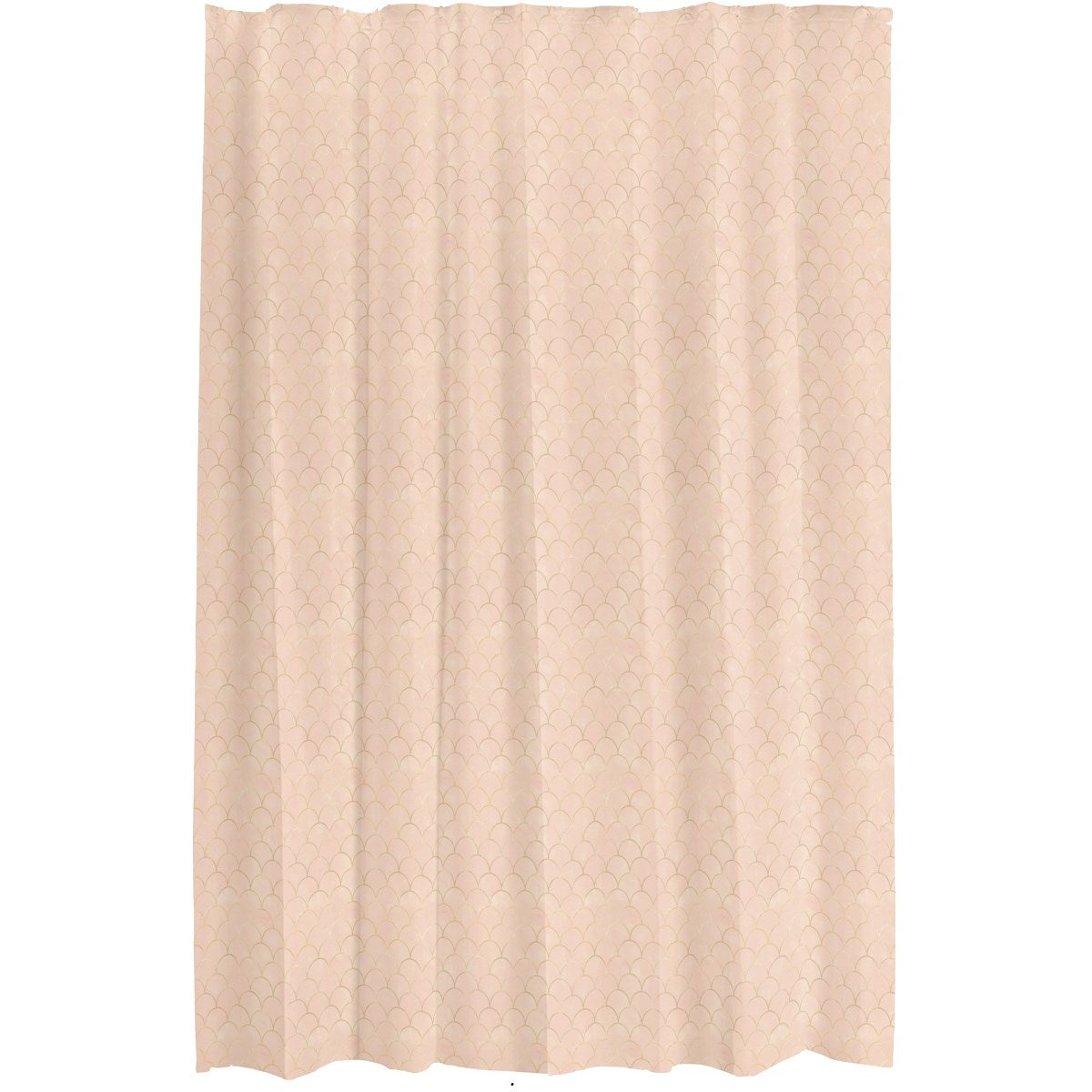 Blush Pink and Gold Scale Shower Curtain