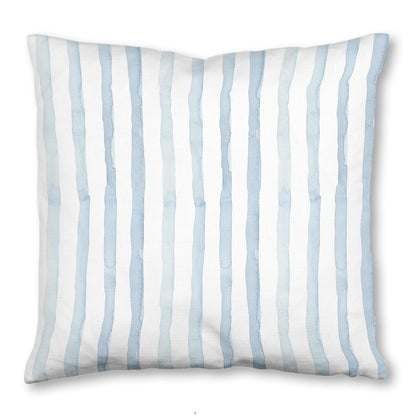 Blue Stripe Throw Pillow