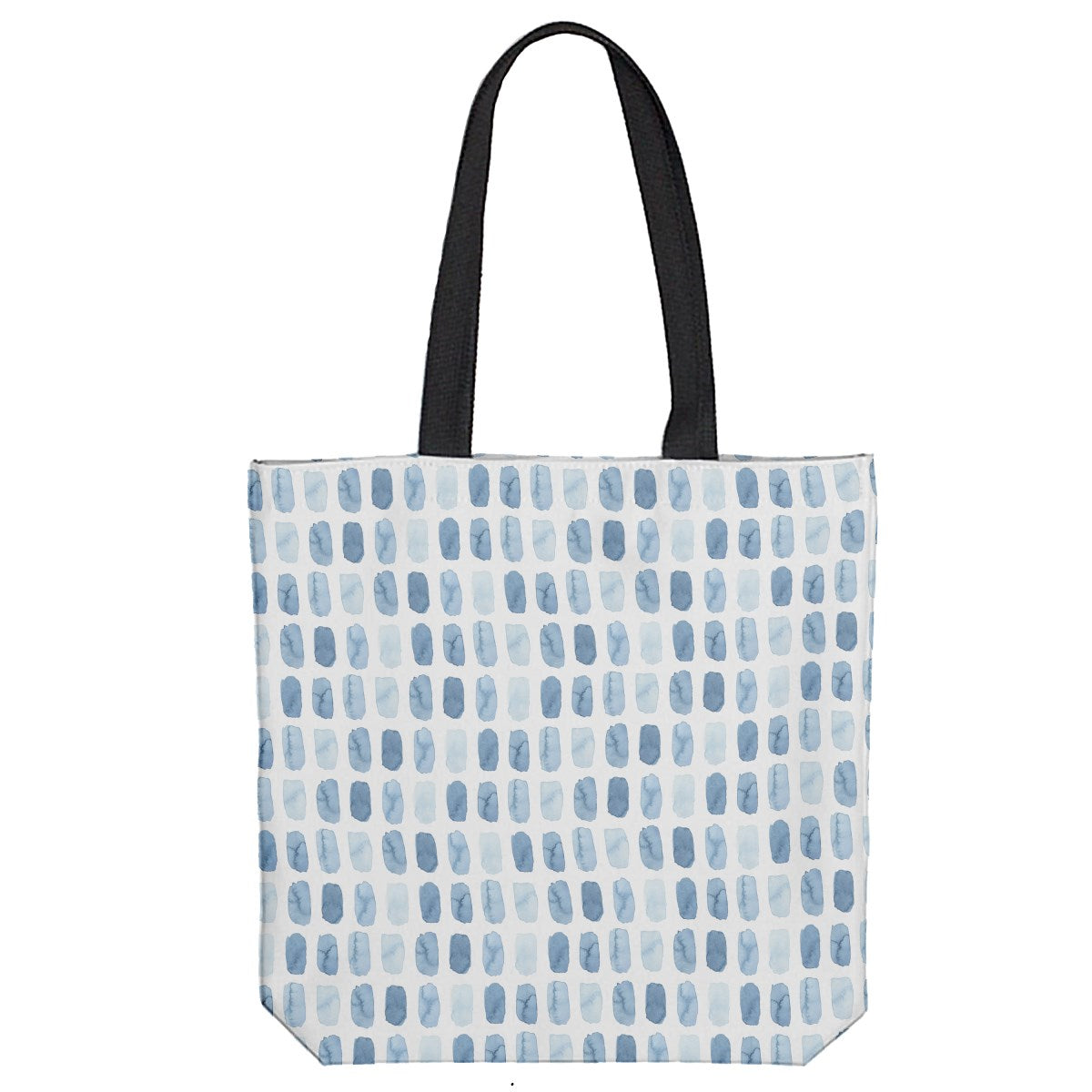 Blue Watercolor Squares Tote Bag