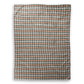 Silver and Gold Plaid Throw Blanket- shades and stripes of yellow, gold, cream, red, and black