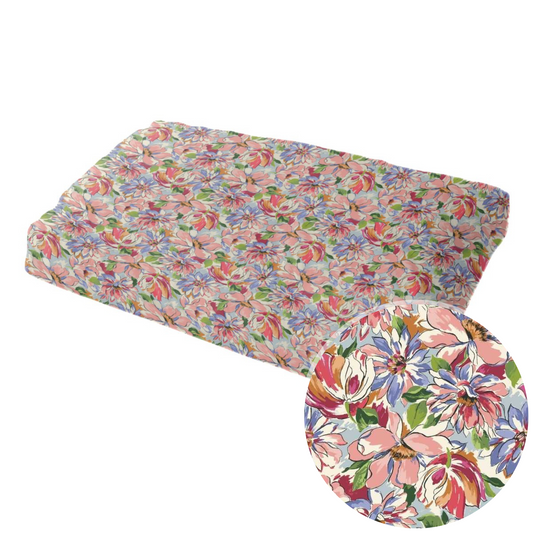 Painterly Floral Pink Pet Bed