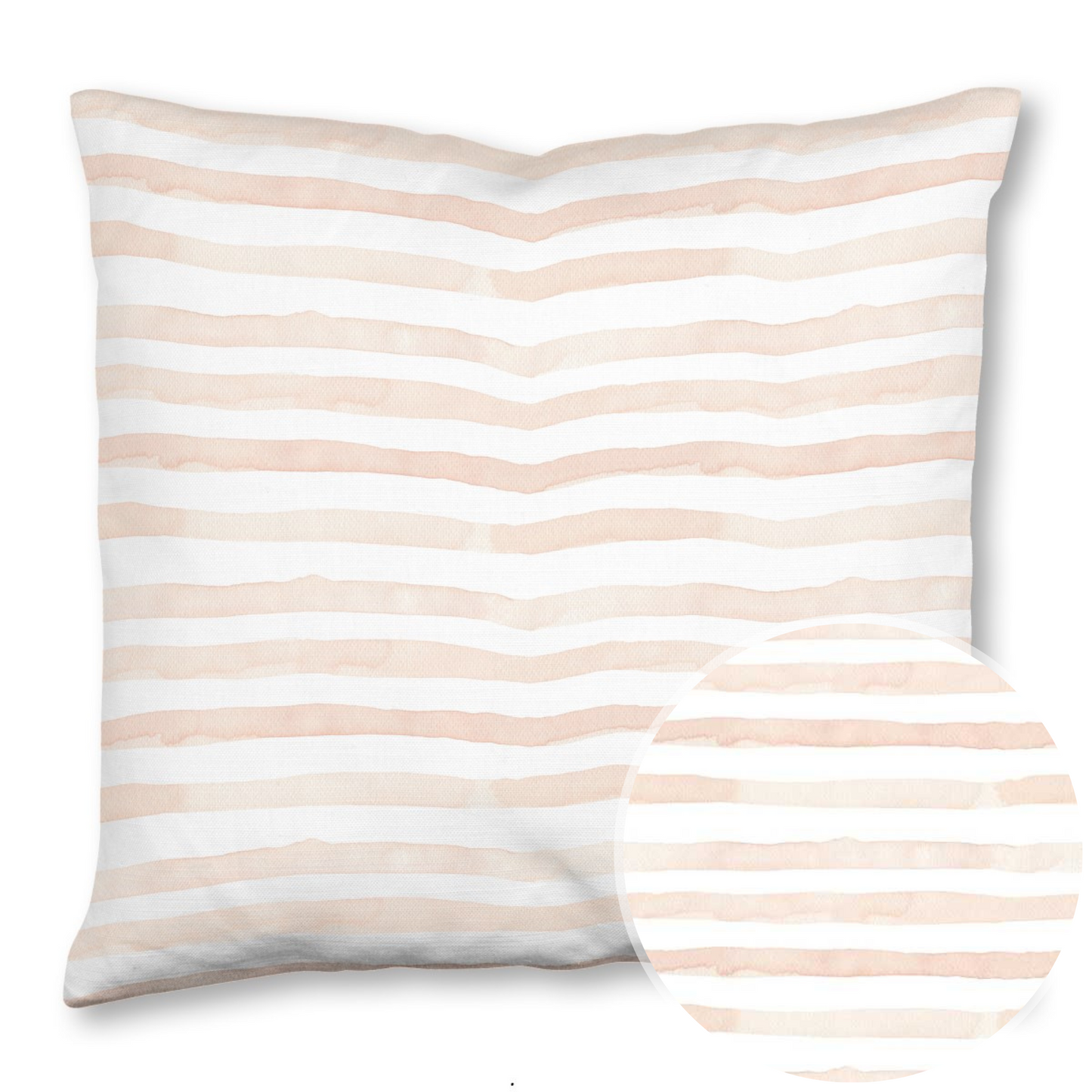 Pink Stripe Throw Pillow