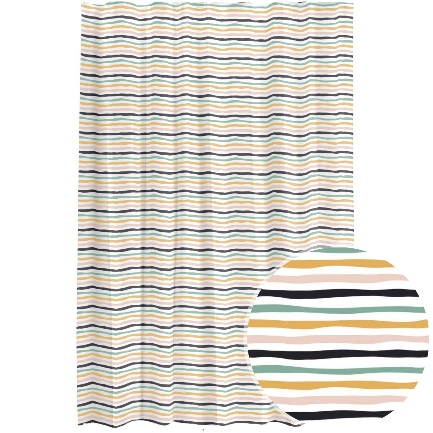 Summer Stripe Shower Curtain