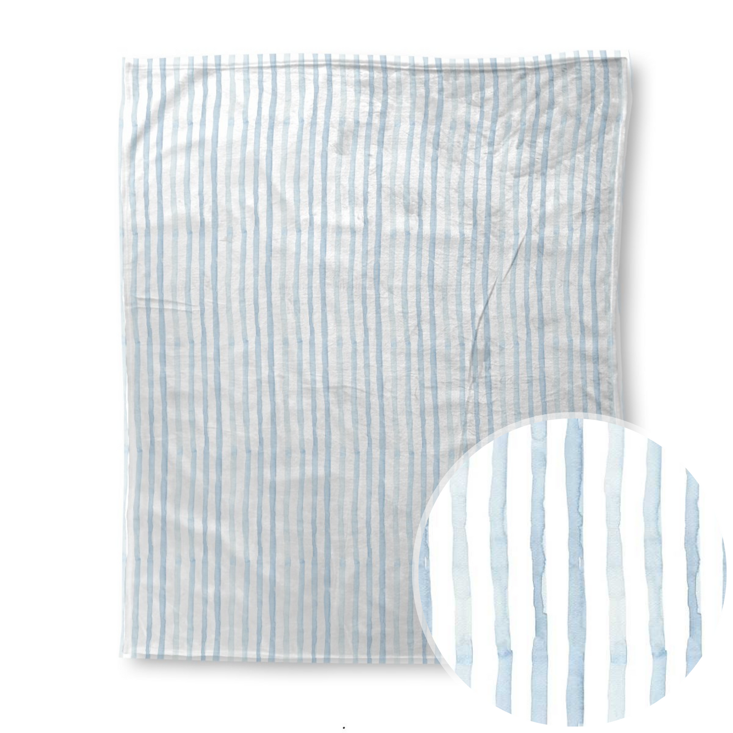 Blue Stripe Throw Blanket