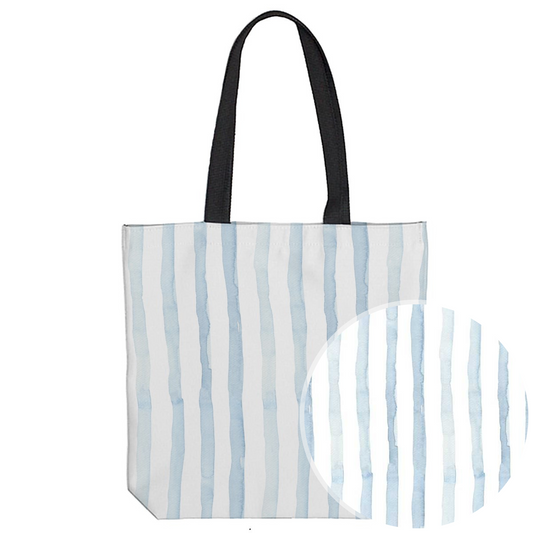 Blue Stripe Tote Bag