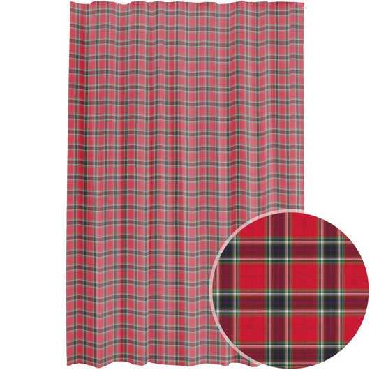 Gullane Plaid Red Shower Curtain