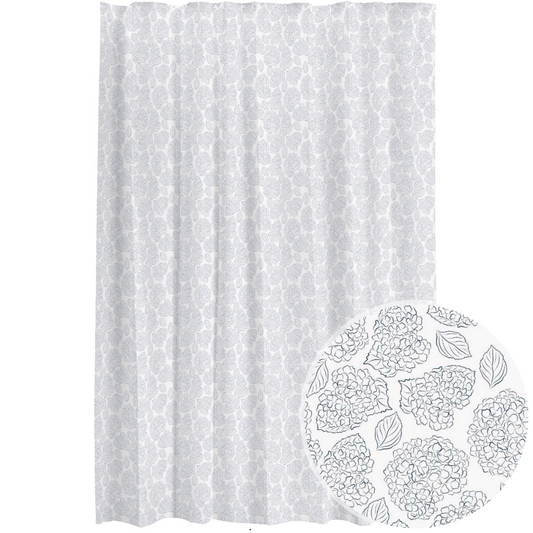 Blue Hydrangea Shower Curtain