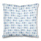 Blue Watercolor Squares Throw Pillow