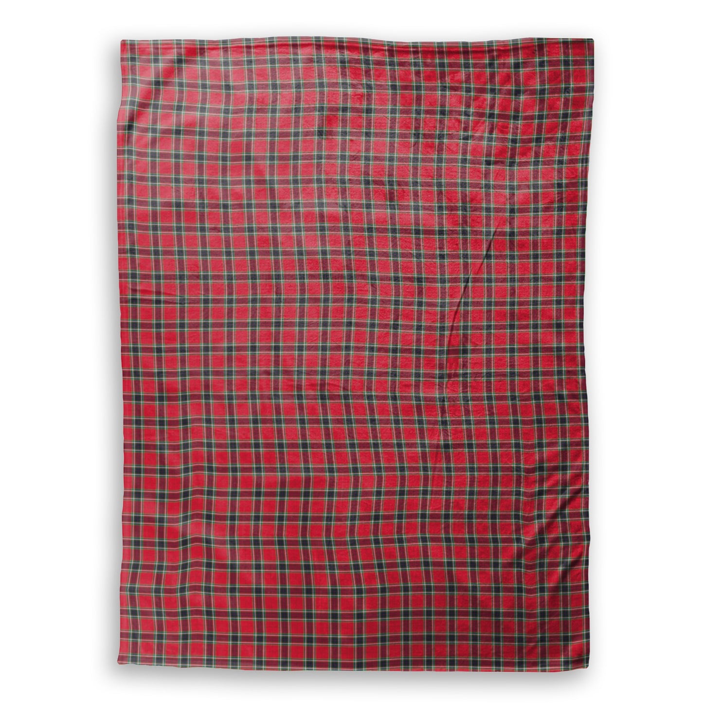 Gullane Plaid Red Throw Blanket