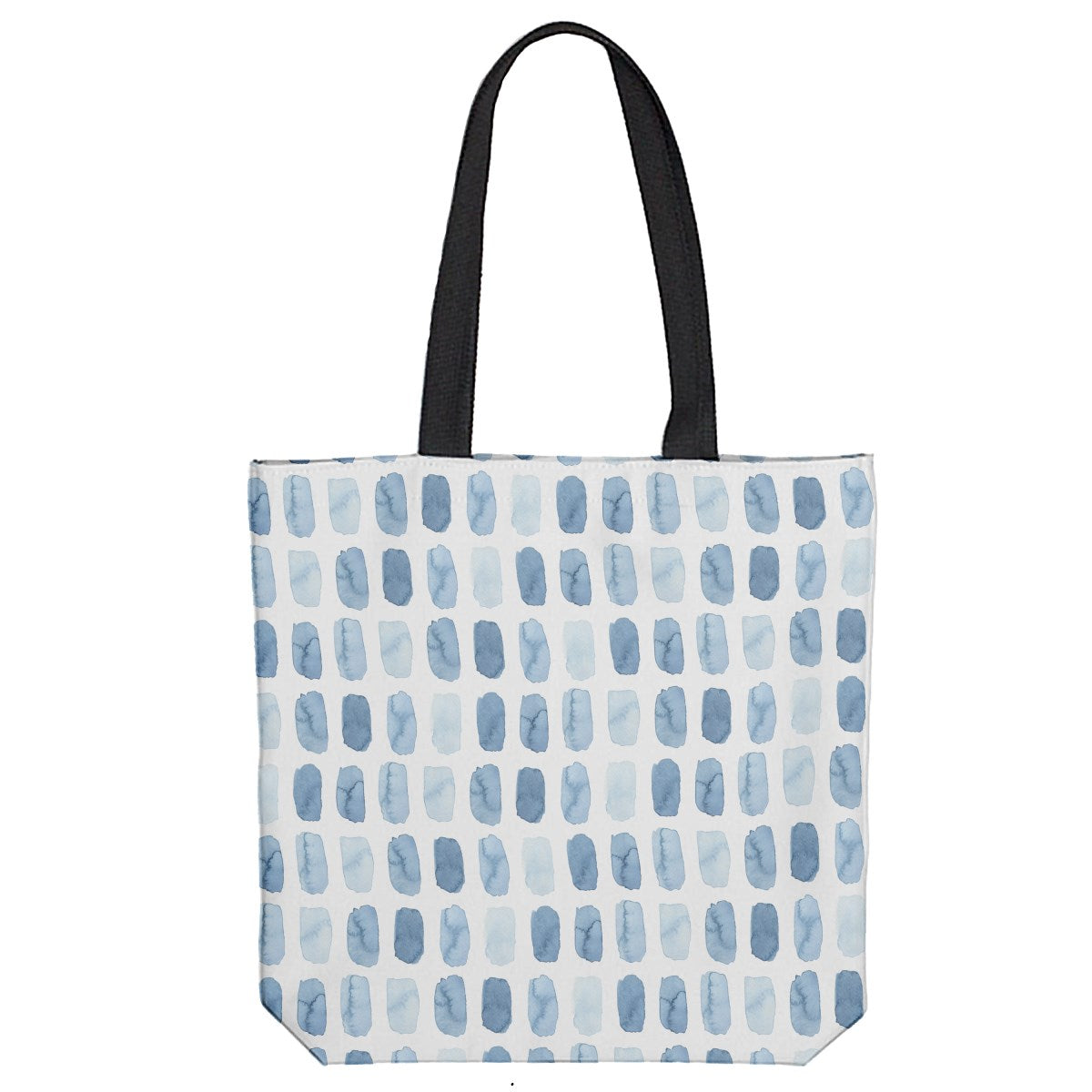 Blue Watercolor Squares Tote Bag